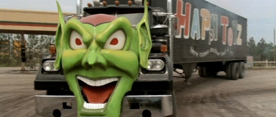 Scary goblin truck. Scarier than the Green Goblin in Spider-Man, anyway.